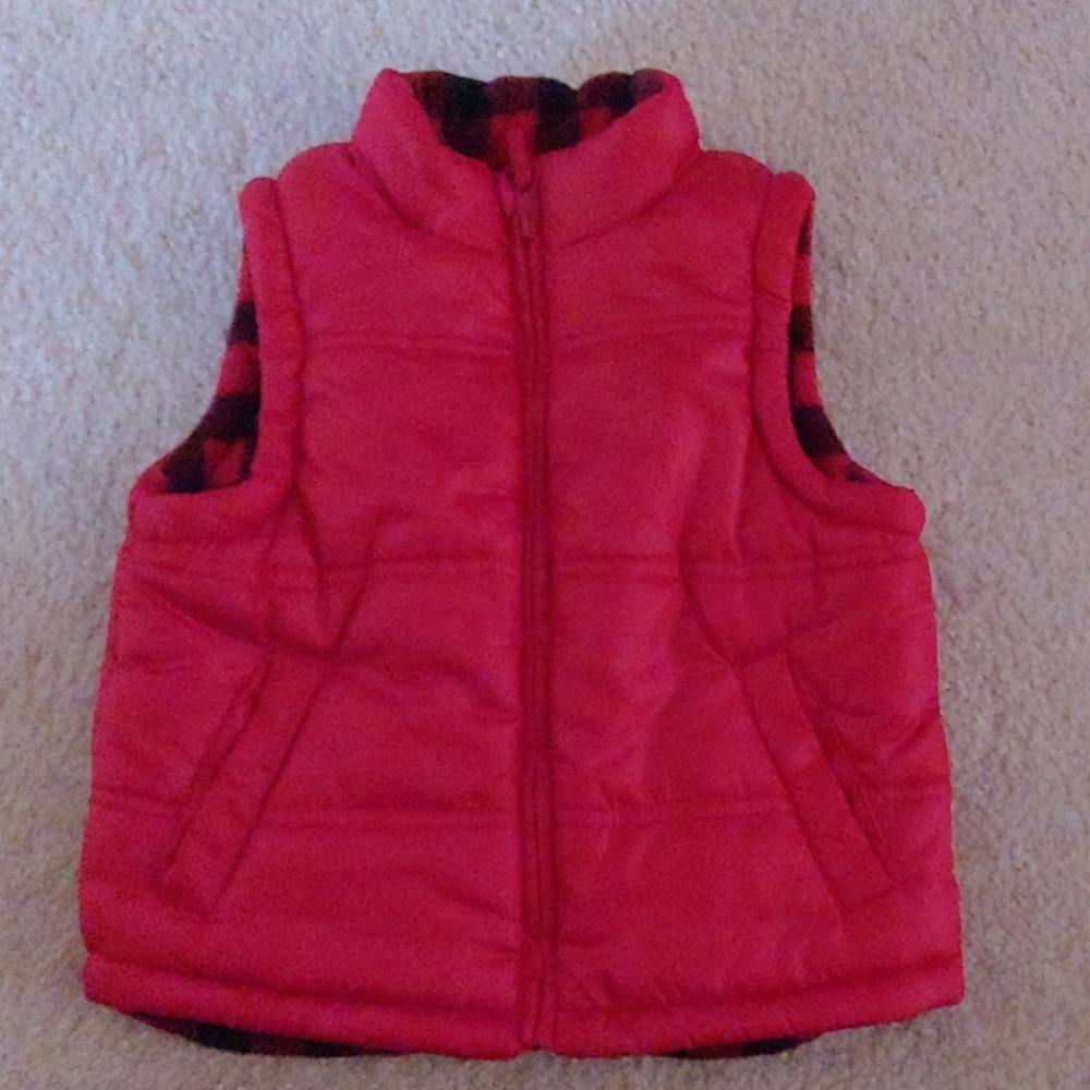 Lined Arizona red puffer vest 3T